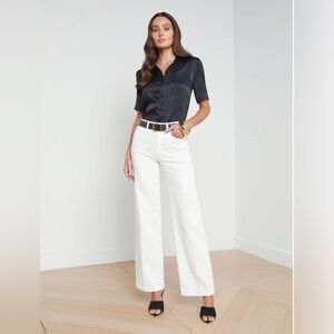 NWT L’agence Scottie Wide Leg Jean Size 27